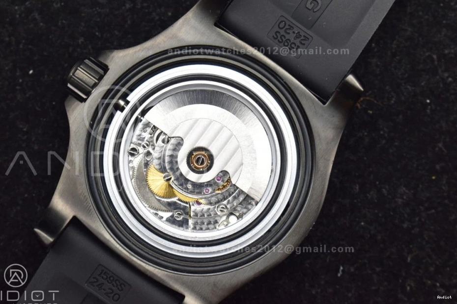 Automatic Strap Superocean Black 1:1 Bezel On Black Edition Dial Best A2824 Black TF 44 Rubber 0523